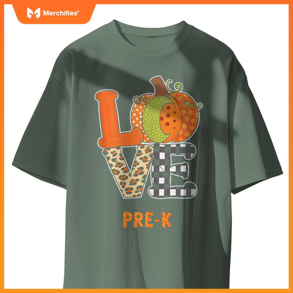Love Pre-K Pumpkin Teacher Fall Thanksgiving