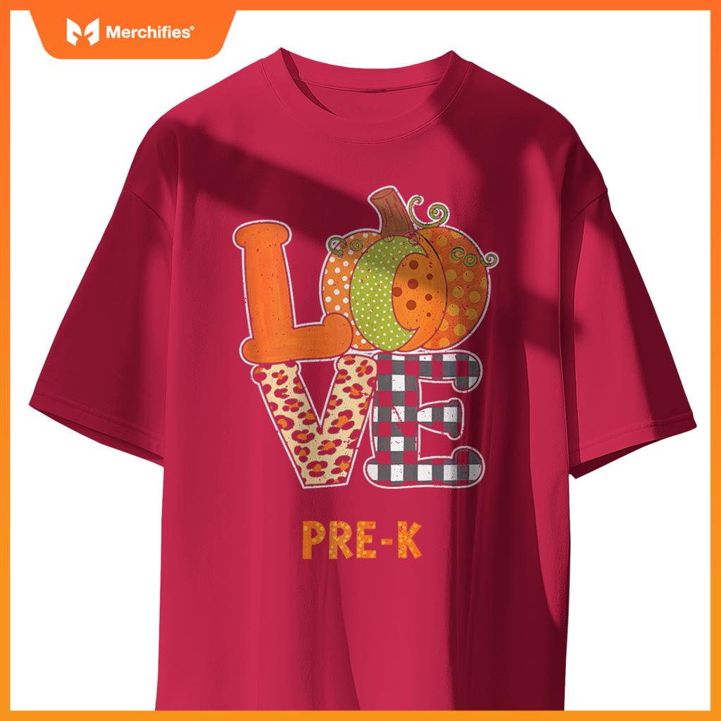 Love Pre-K Pumpkin Teacher Fall Thanksgiving