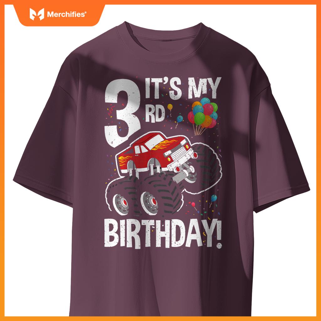 Kids It's My 3rd Birthday! 3 Year Old Monster Truck T-Shirt
