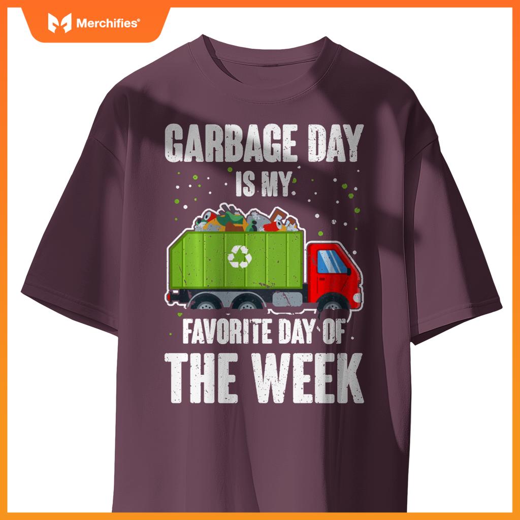 Garbage Uniform Trash Kids Garbage Man Costume Truck T-Shirt