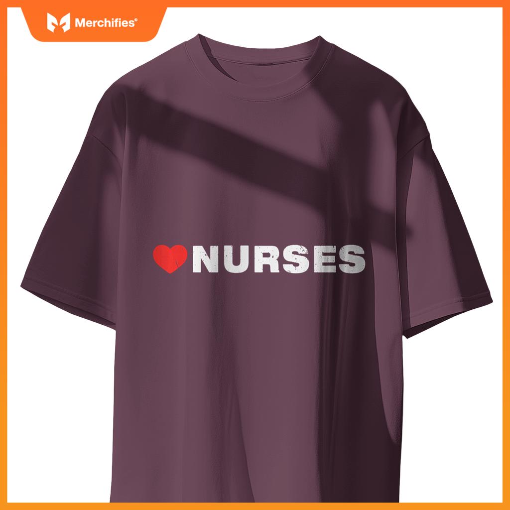 Love Nurses, Minimalist Aesthetic, Like Heart Nurses T-Shirt
