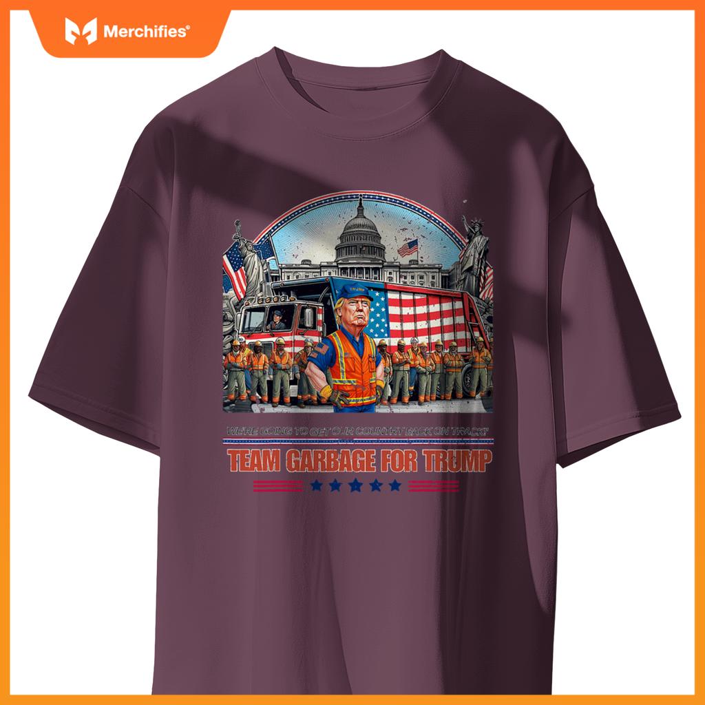 Garbage for trump team grabge vote trump funny Garbage Truck T-Shirt