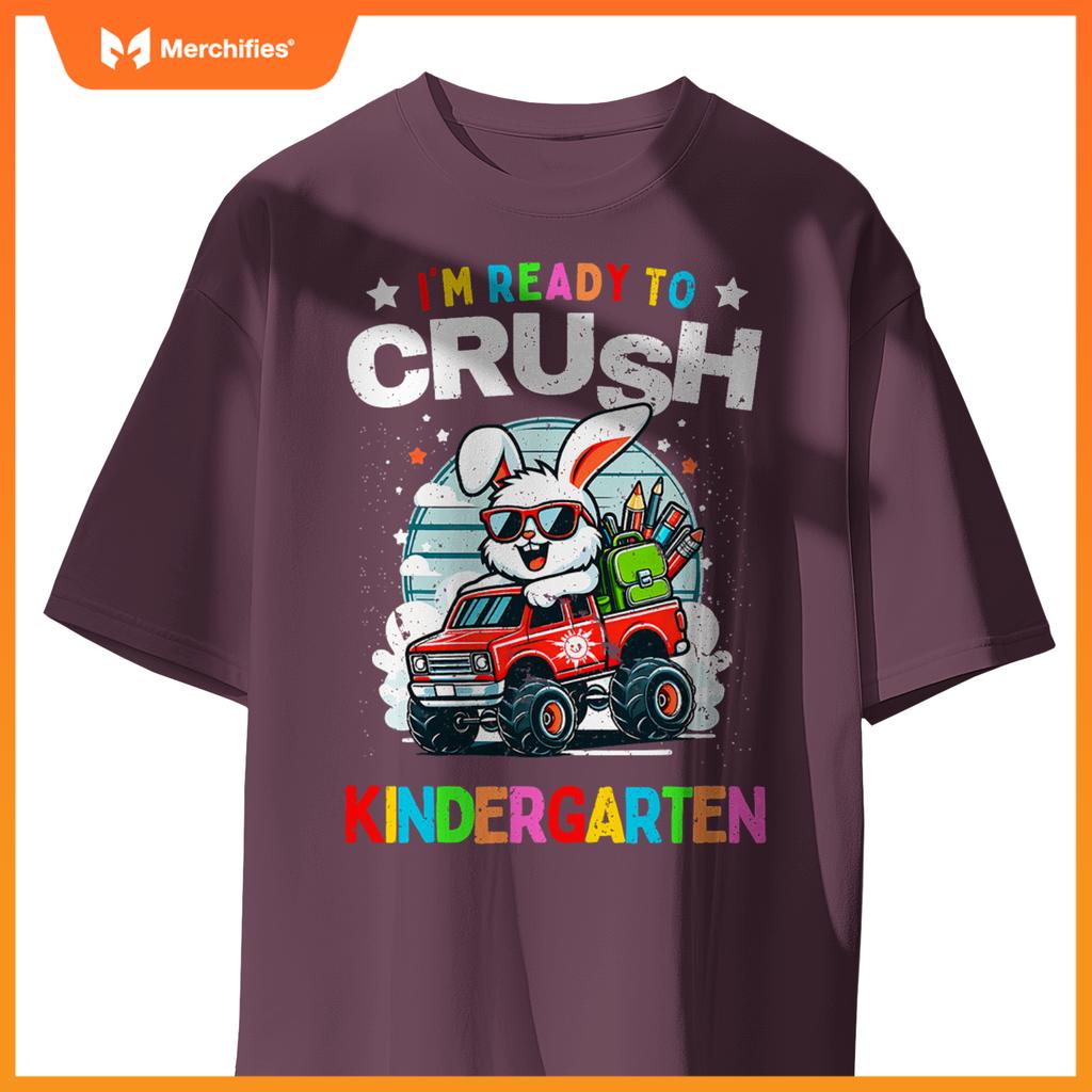 Im Ready To Crush Kindergarten Rabbit Monster Truck T-Shirt