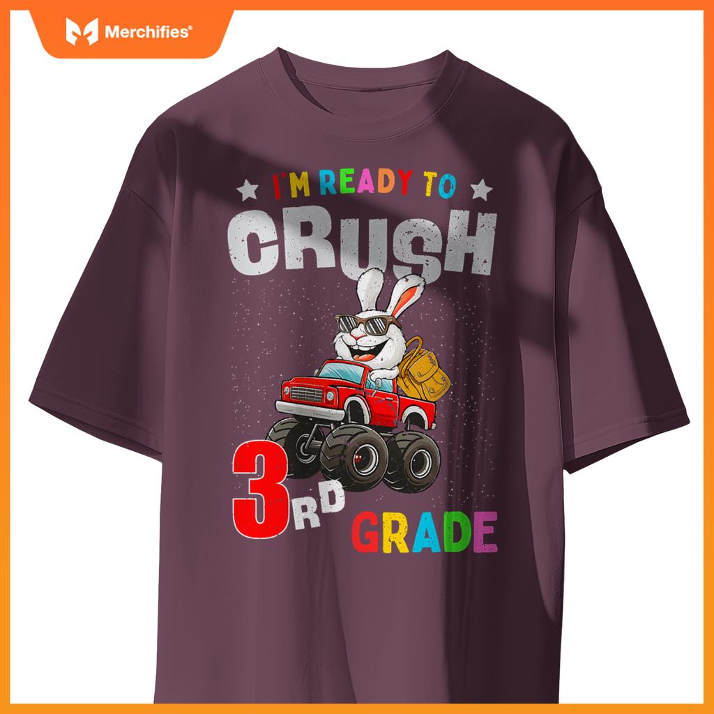 Im Ready To Crush 3Rd Grade Rabbit Monster Truck T-Shirt