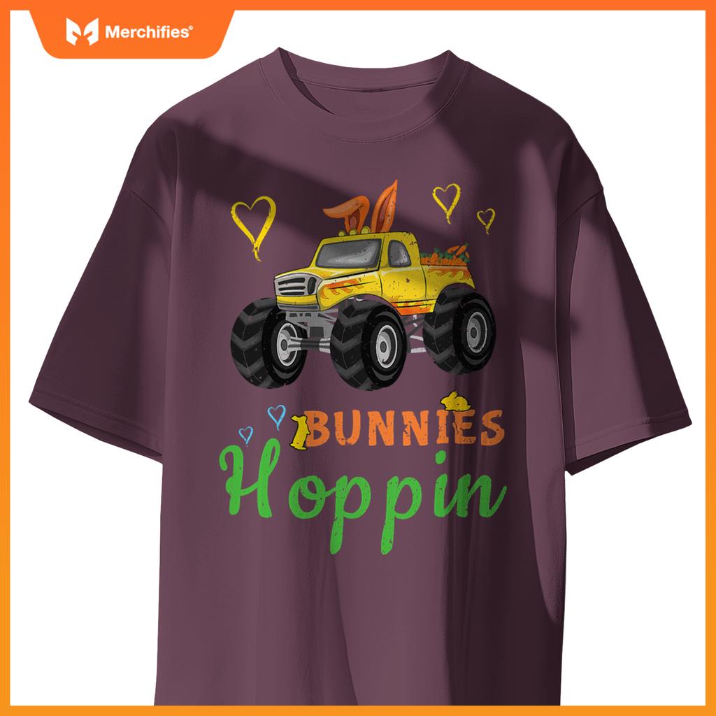 Monster Truck Bunny Rabbit Happy Easter Sunday T-Shirt
