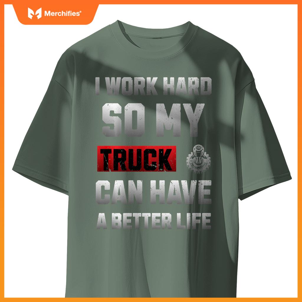 Funny Truck Owner Present Pickup Truck Driver Enthusiast T-Shirt
