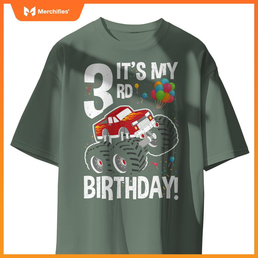 Kids It's My 3rd Birthday! 3 Year Old Monster Truck T-Shirt