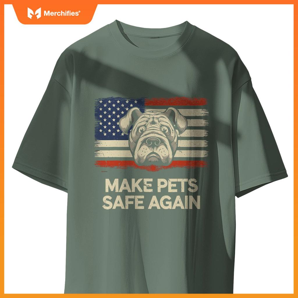 Make Pets Safe Again Debate Trump Harris Eating the Dogs Cat T-Shirt