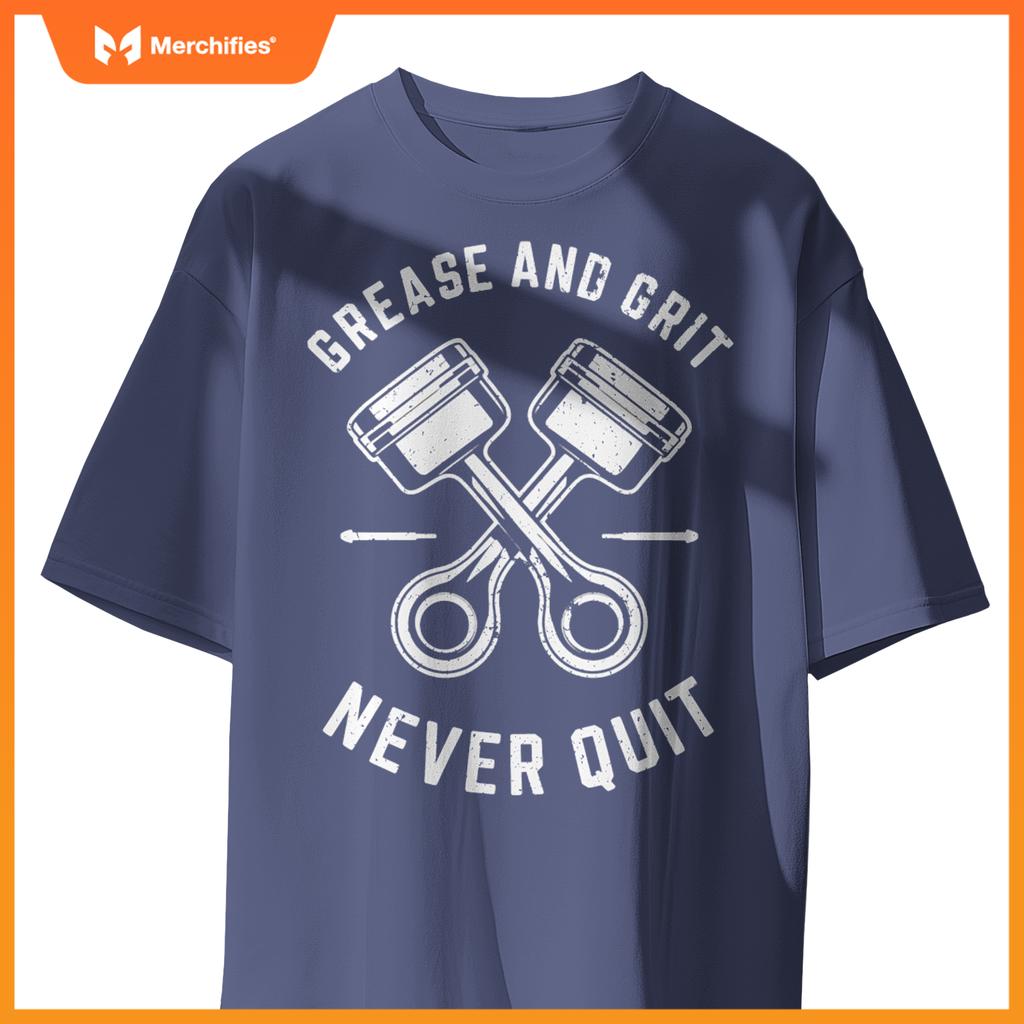Mechanics Garage Life And Auto Car Guys Grease And Grit T-Shirt