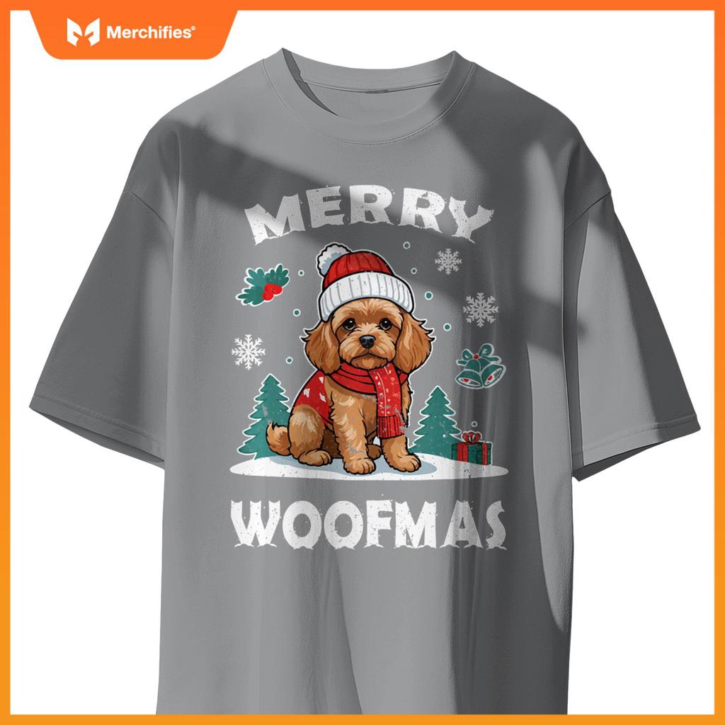 Merry Woofmas Cavoodle Dog T-Shirt