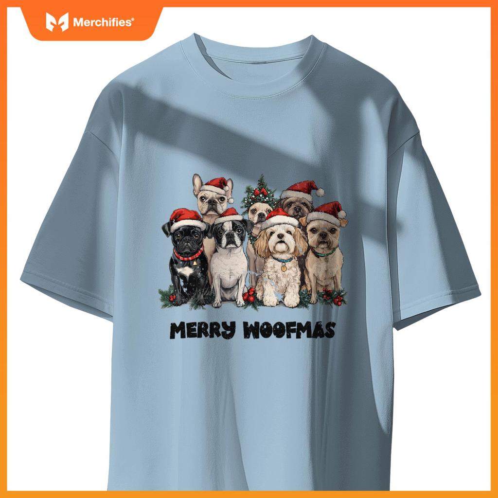 Merry Woofmas Shirt Christmas Dog Funny Dogs Xmas T-Shirt