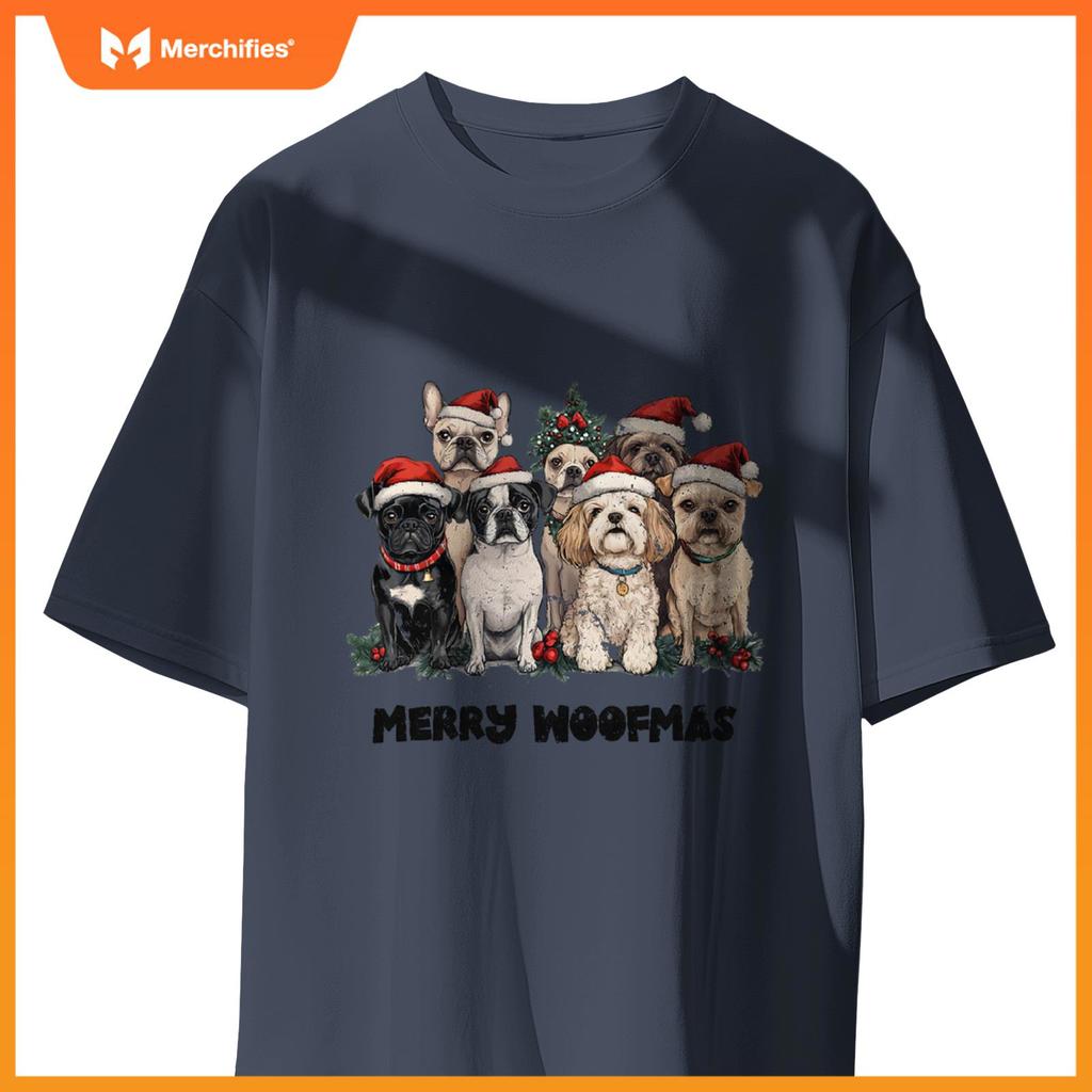 Merry Woofmas Shirt Christmas Dog Funny Dogs Xmas T-Shirt