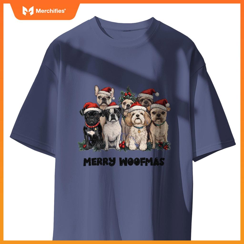 Merry Woofmas Shirt Christmas Dog Funny Dogs Xmas T-Shirt