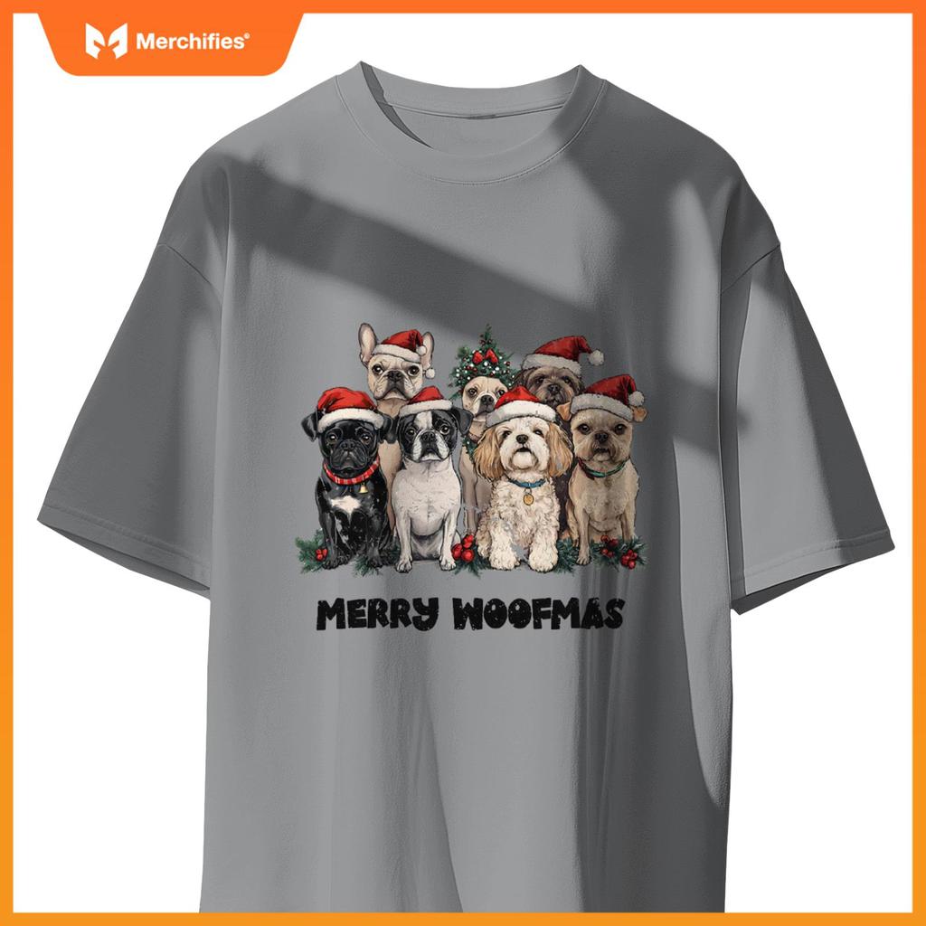 Merry Woofmas Shirt Christmas Dog Funny Dogs Xmas T-Shirt