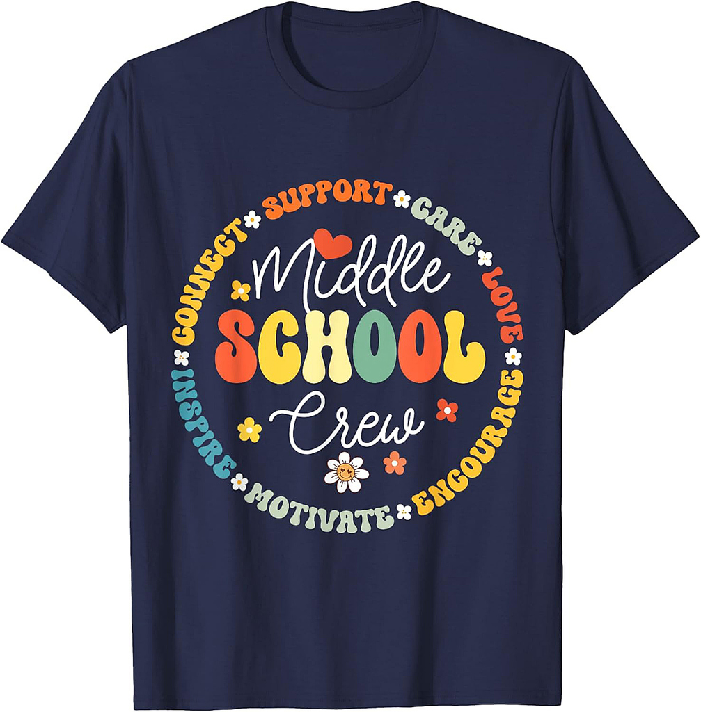 Middle School Crew Back To School For Teacher T-Shirt