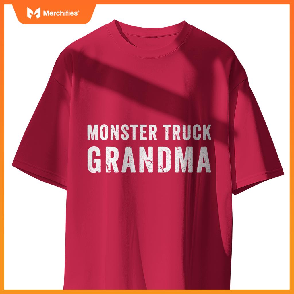 Monster Truck Grandma Retro Vintage Monster Truck Family T-Shirt