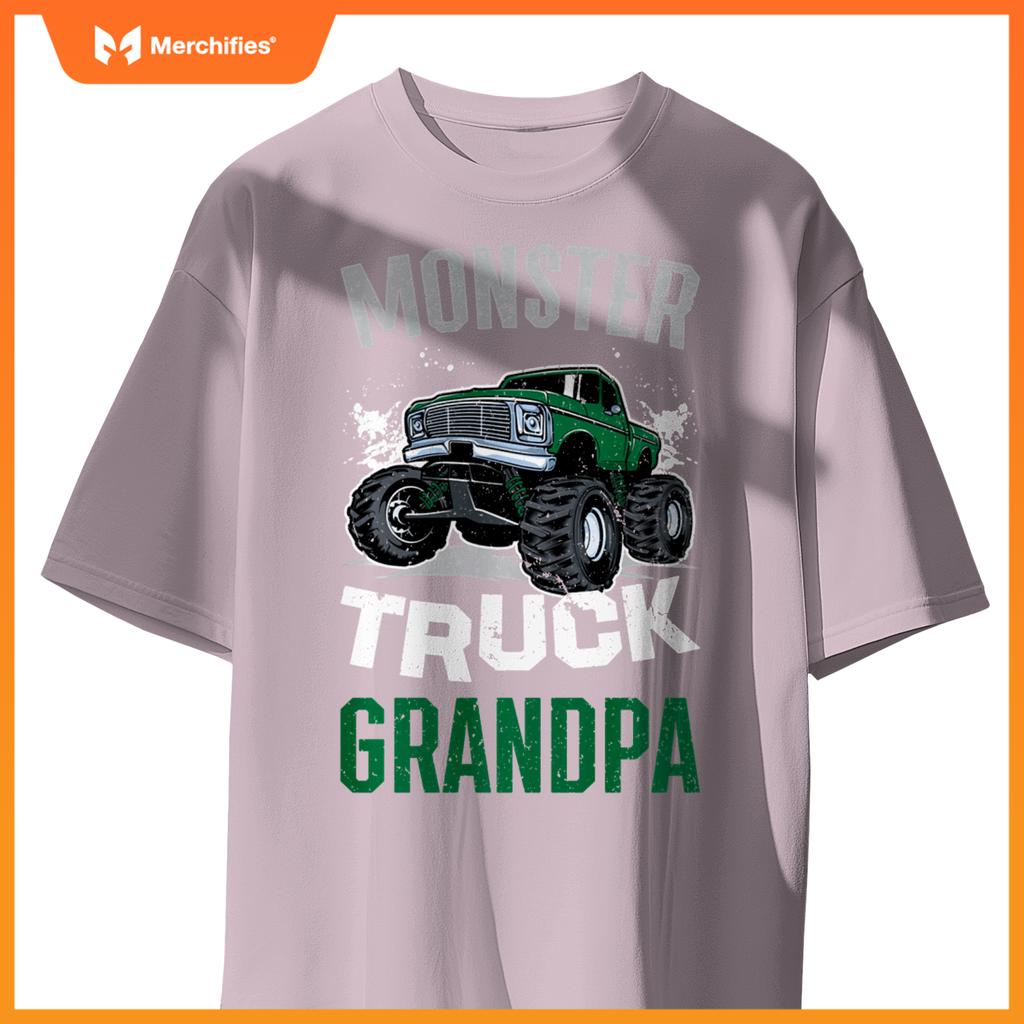 Monster Truck Grandpa Proud Monster Truck Grandfather T-Shirt