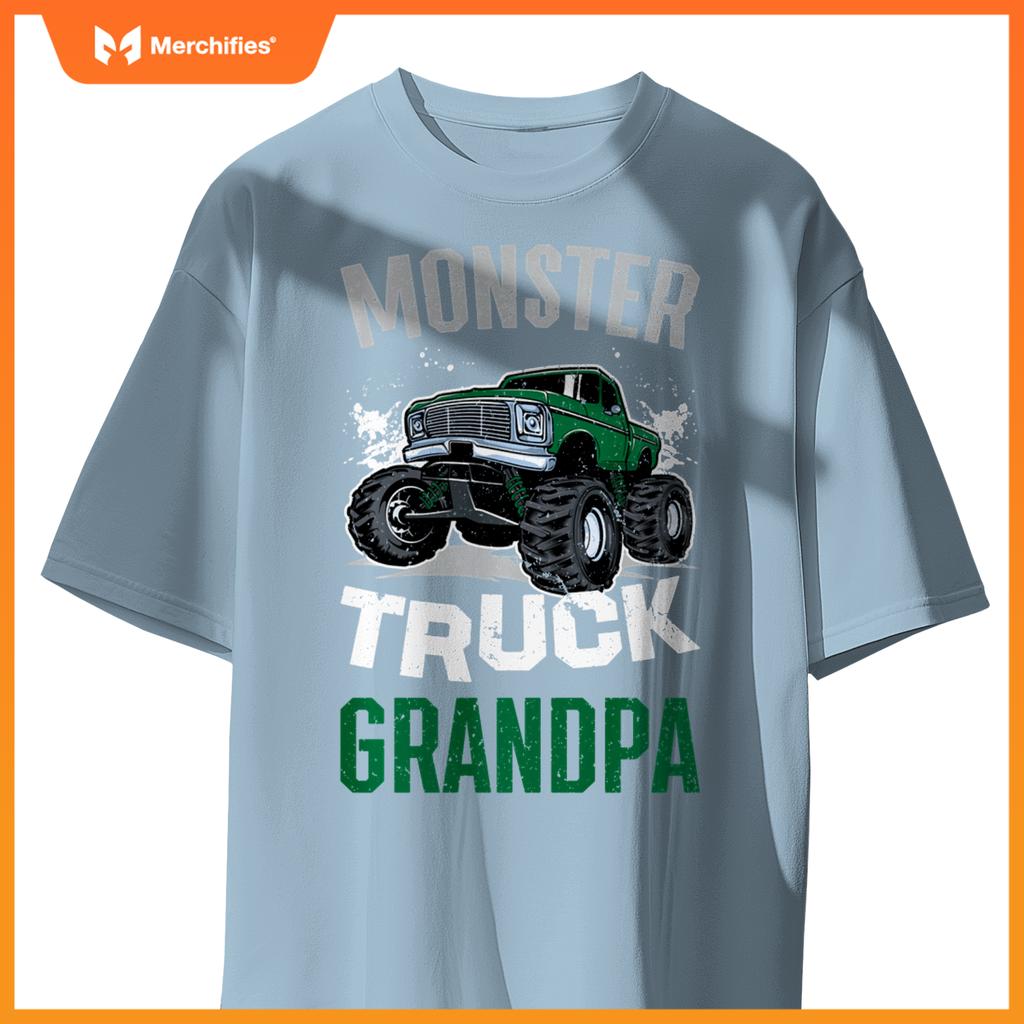 Monster Truck Grandpa Proud Monster Truck Grandfather T-Shirt