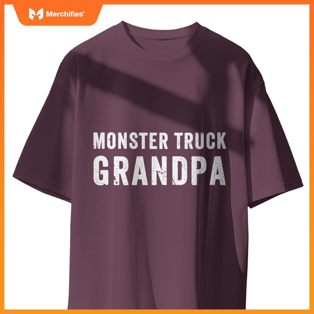 Monster Truck Grandpa Retro Vintage Monster Truck Family T-Shirt