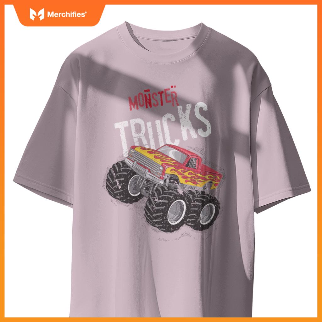 Monster Trucks For Toddler Family Birthday Boy Kids Car Gift T-Shirt