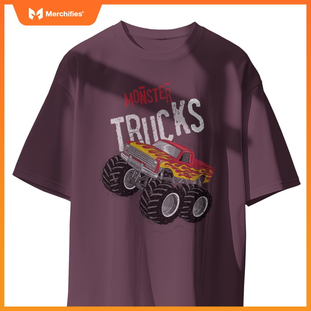 Monster Trucks For Toddler Family Birthday Boy Kids Car Gift T-Shirt