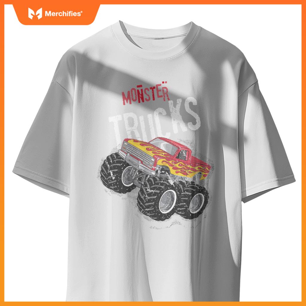 Monster Trucks For Toddler Family Birthday Boy Kids Car Gift T-Shirt