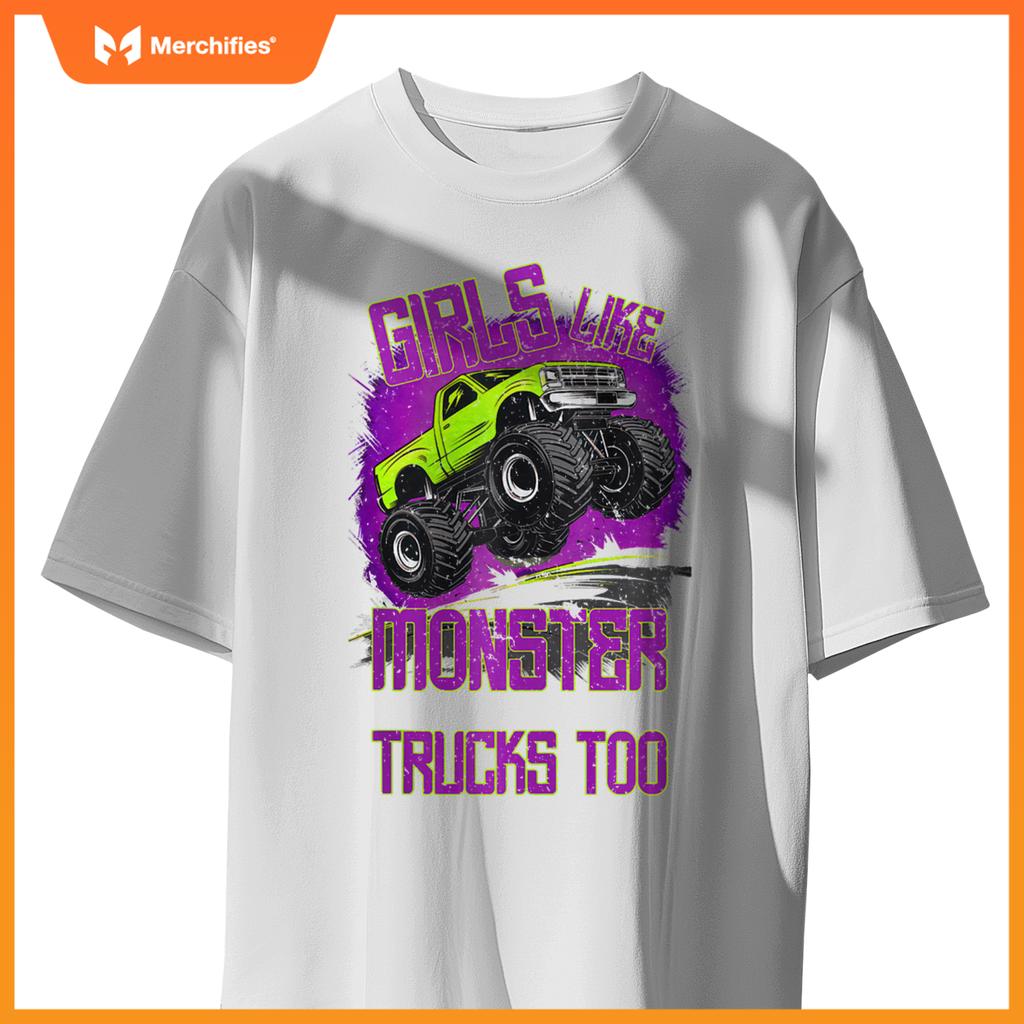 Monster Trucks For Toddler Family Birthday Boy Kids Car Gift T-Shirt