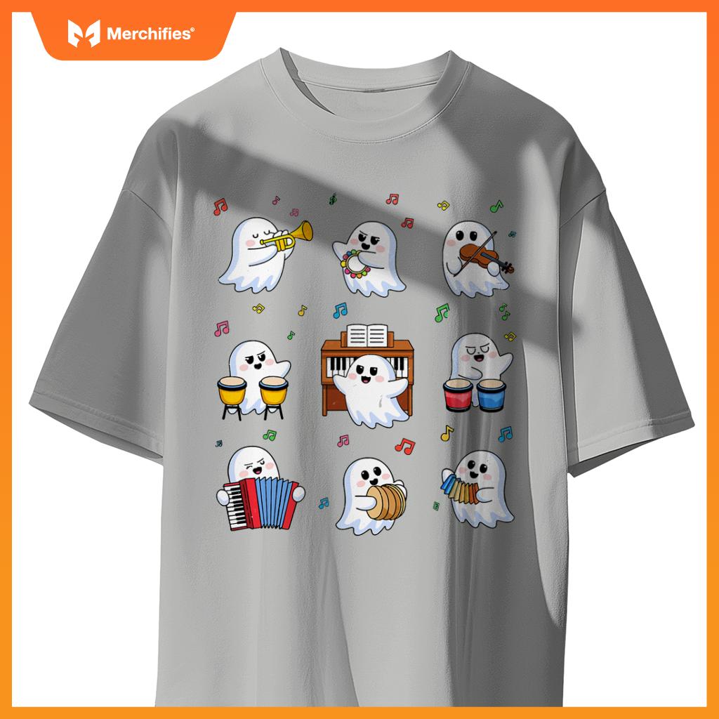 Music Teacher Halloween Cute Ghost Music Teacher Education