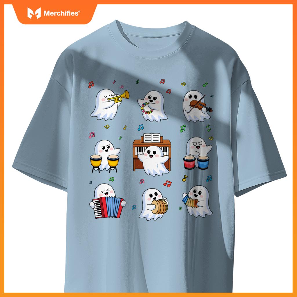 Music Teacher Halloween Cute Ghost Music Teacher Education