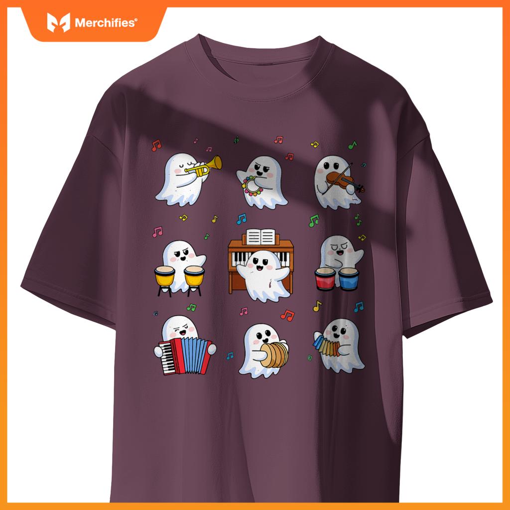 Music Teacher Halloween Cute Ghost Music Teacher Education