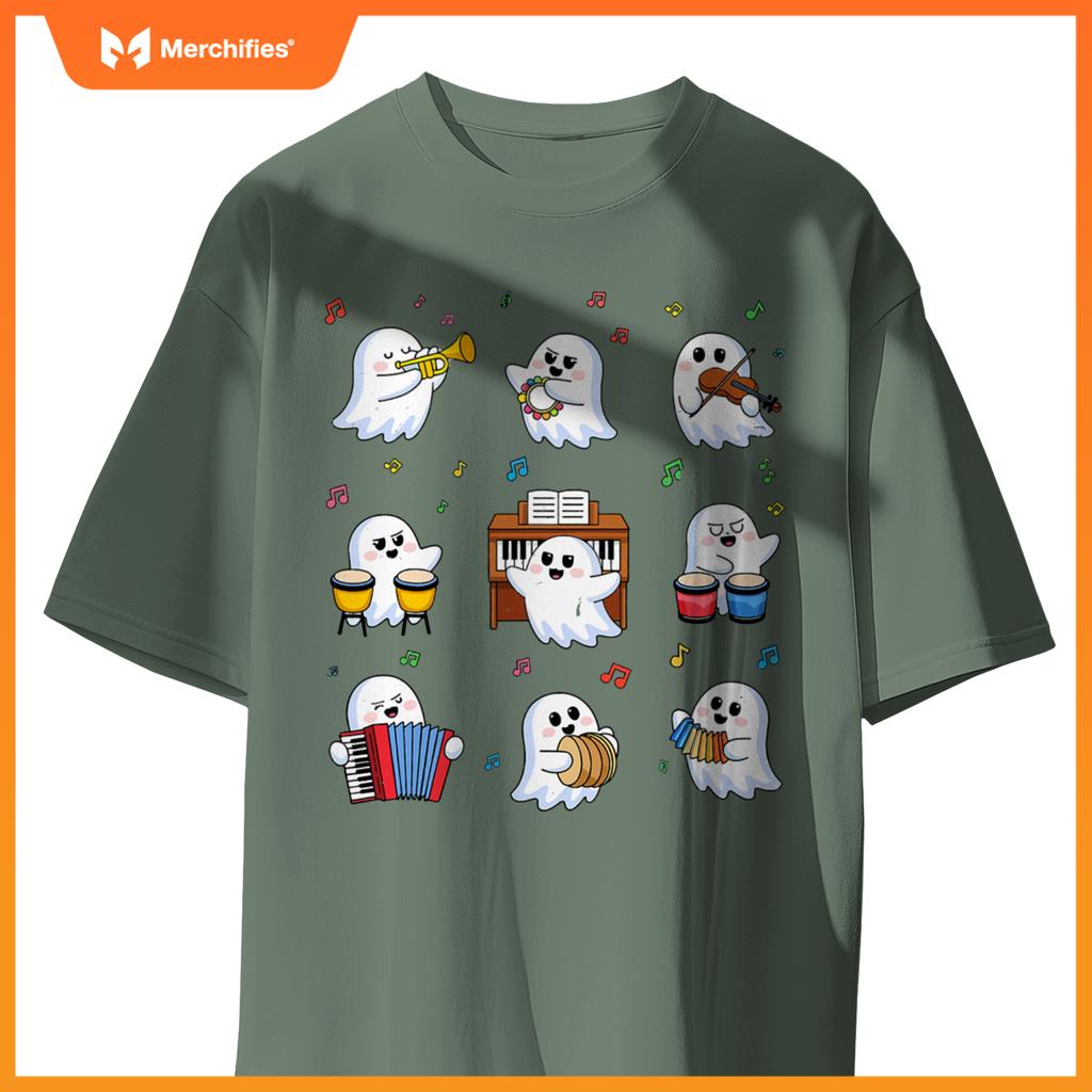 Music Teacher Halloween Cute Ghost Music Teacher Education