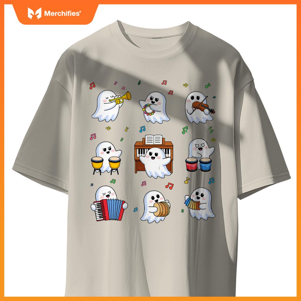 Music Teacher Halloween Cute Ghost Music Teacher Education