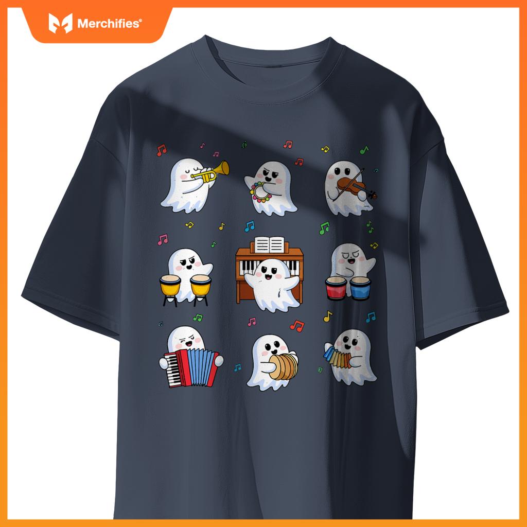 Music Teacher Halloween Cute Ghost Music Teacher Education
