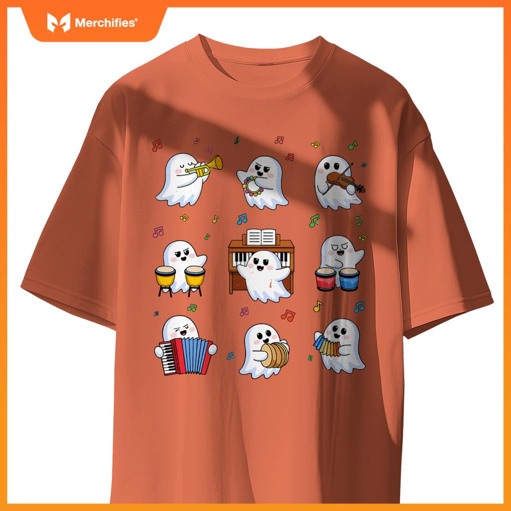 Music Teacher Halloween Cute Ghost Music Teacher Education
