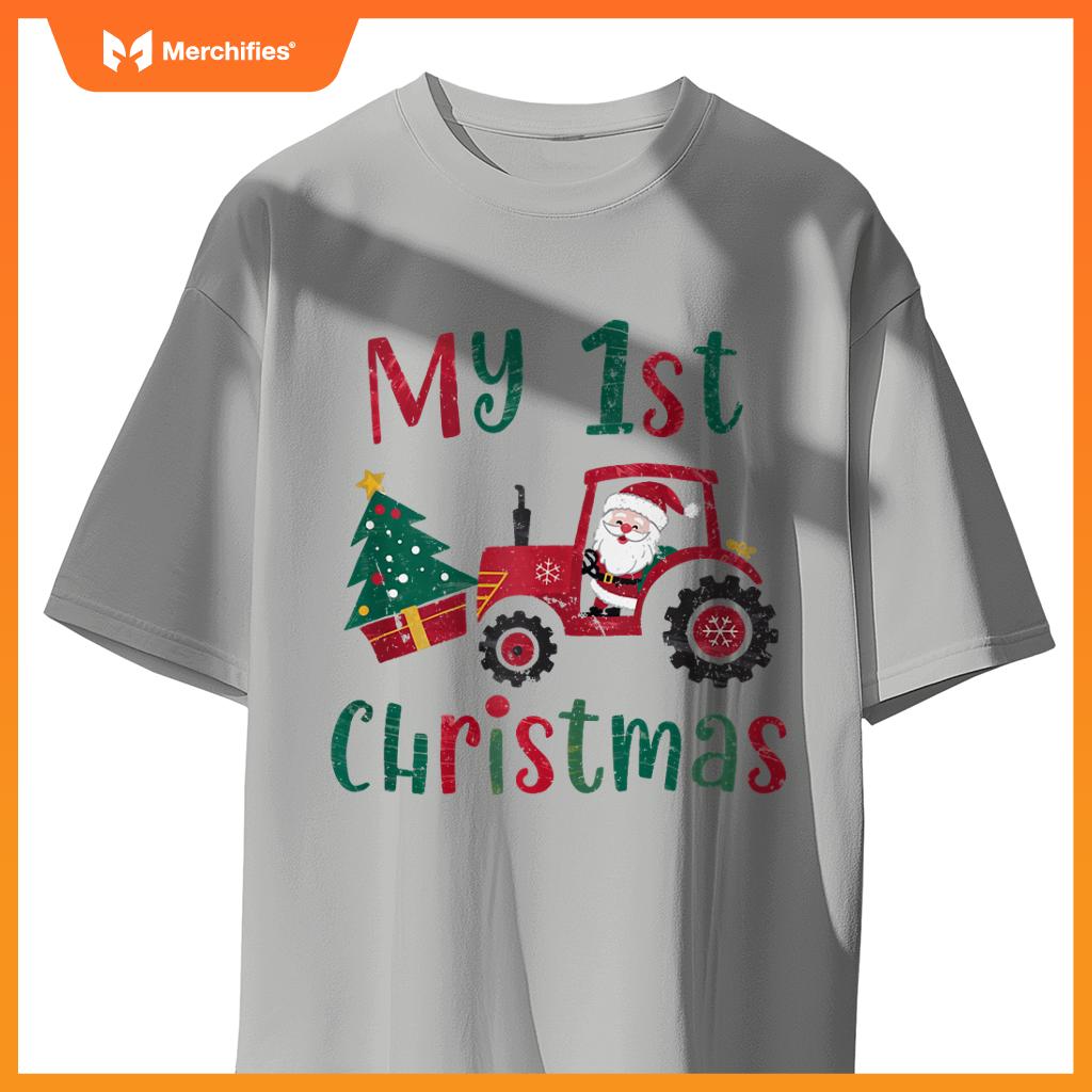 My 1st Christmas Santa Truck Christmas T-Shirt