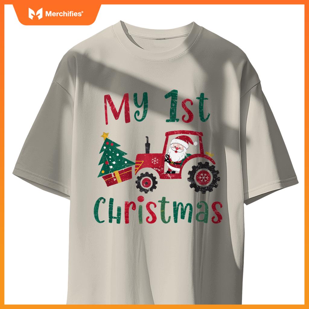 My 1st Christmas Santa Truck Christmas T-Shirt