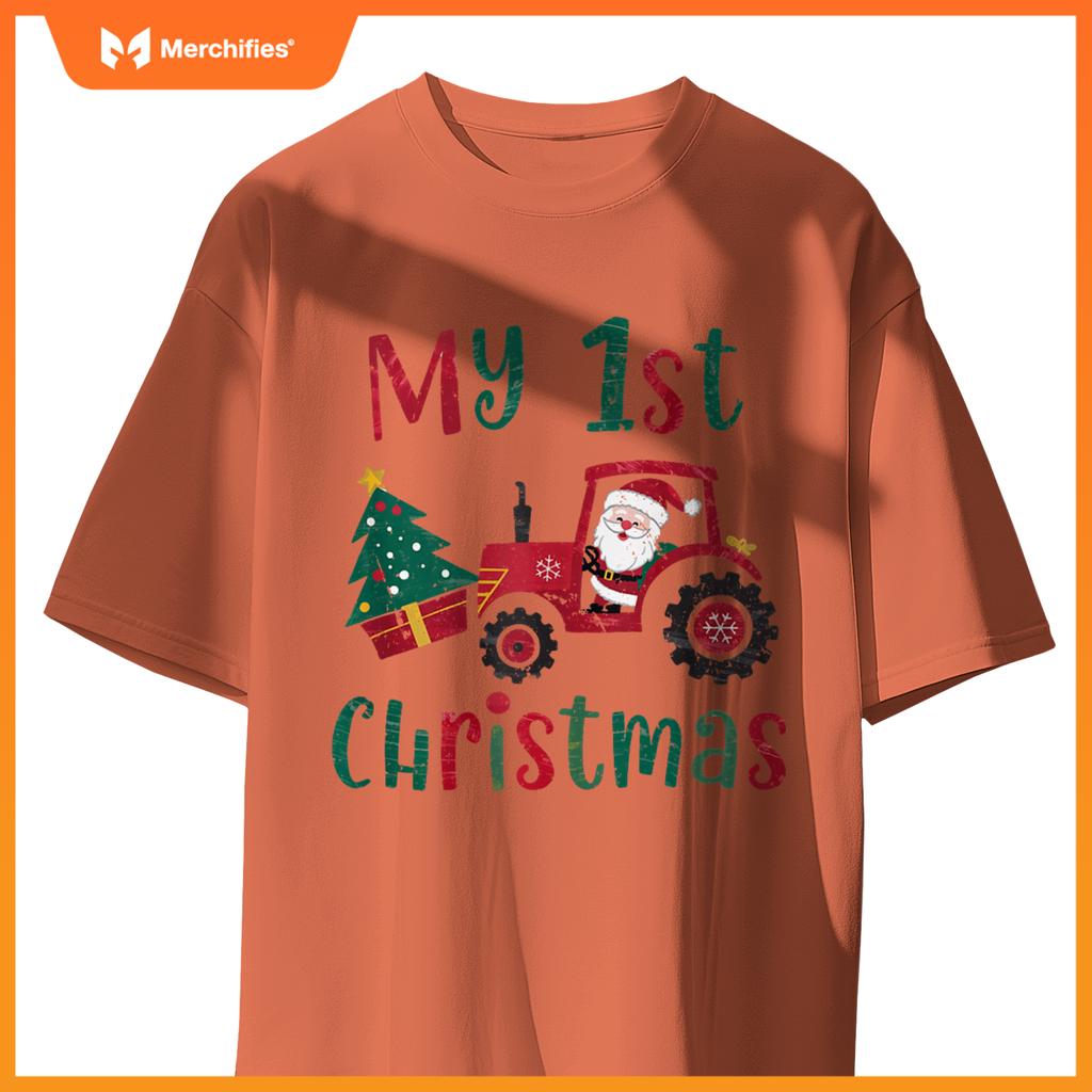 My 1st Christmas Santa Truck Christmas T-Shirt