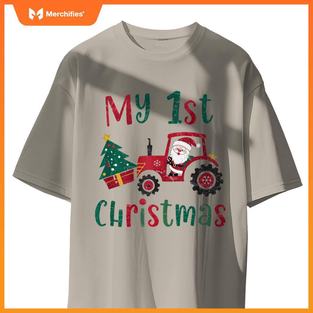 My 1st Christmas Santa Truck Christmas T-Shirt