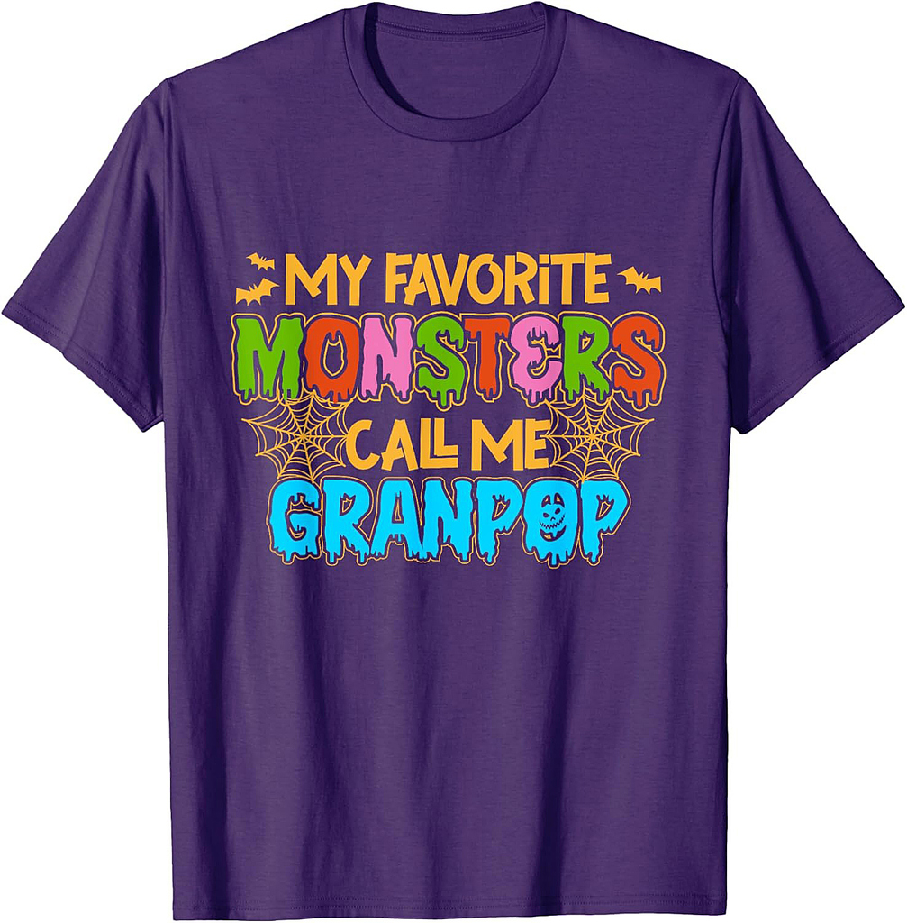 My Favorite Monsters Call Me Granpop Happy Halloween T-Shirt