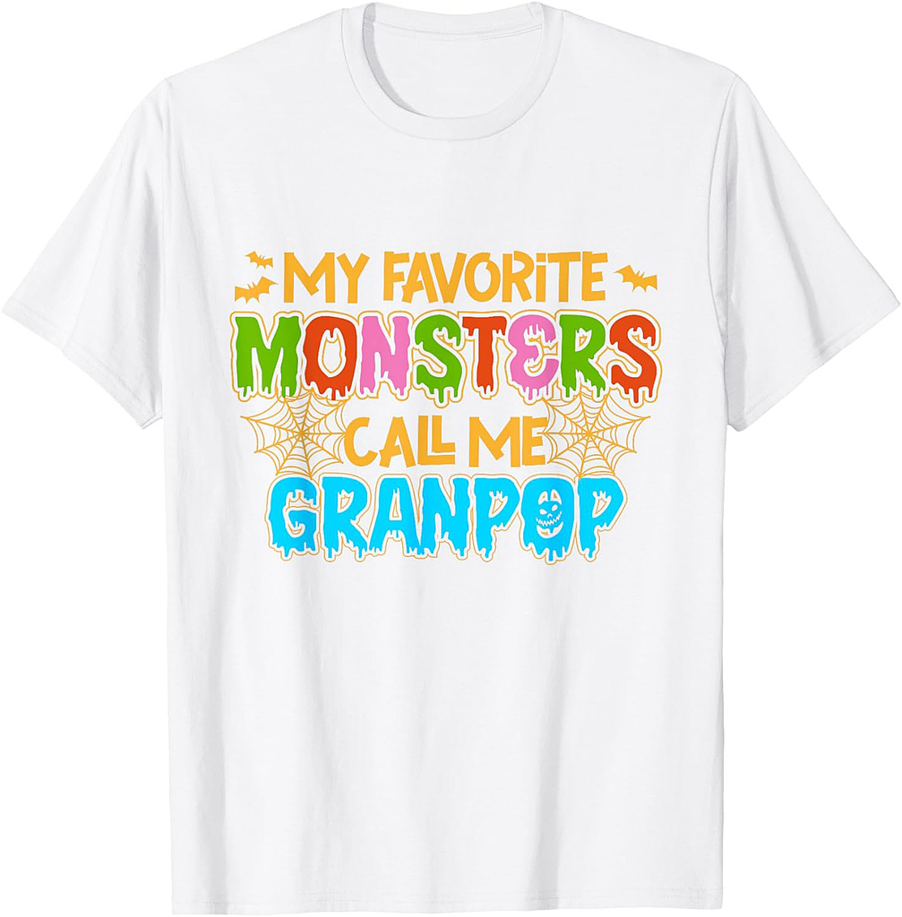 My Favorite Monsters Call Me Granpop Happy Halloween T-Shirt
