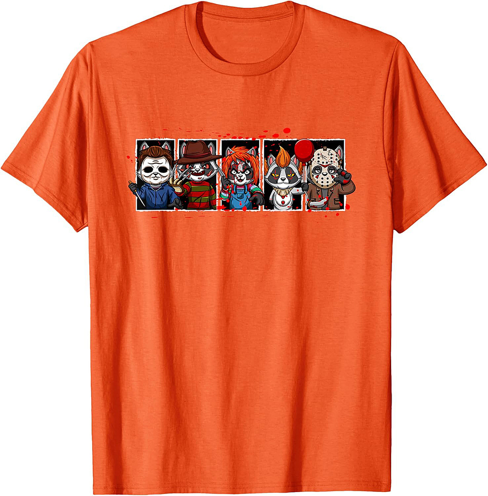 My Little Horror Crew - Halloween Horror Movies Racoon T-Shirt