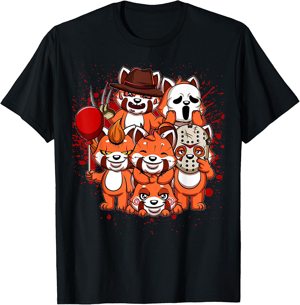 My Little Horror Crew - Halloween Red Pandas T-Shirt