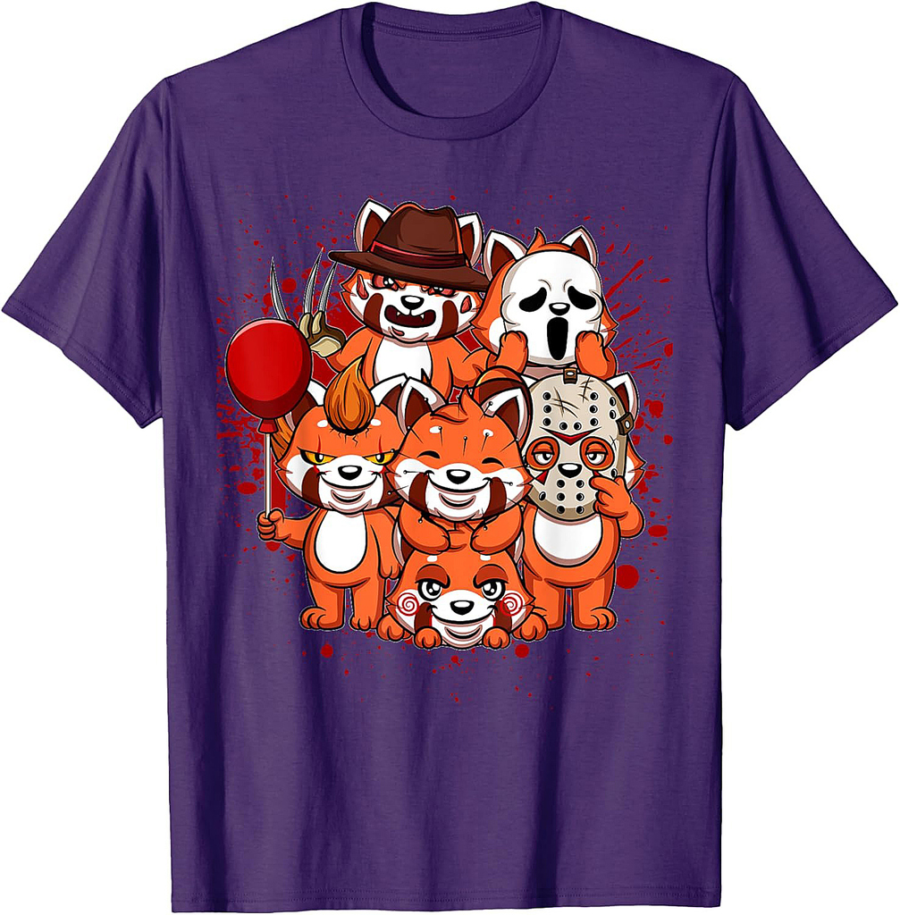 My Little Horror Crew - Halloween Red Pandas T-Shirt