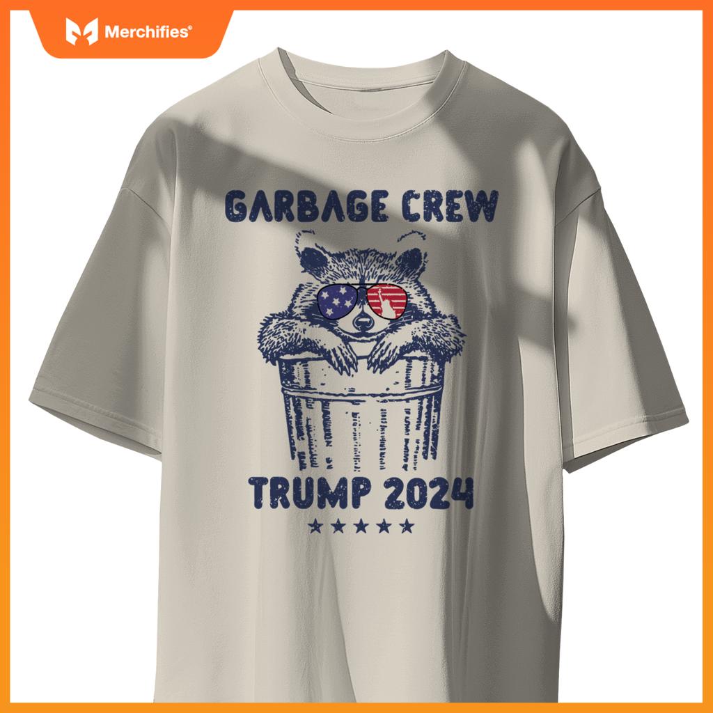 Garbage Crew Trump Garbage Man in Trash Truck Election 2024 T-Shirt
