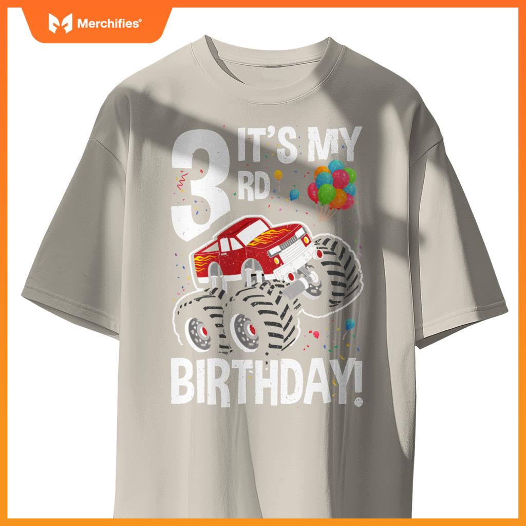 Kids It's My 3rd Birthday! 3 Year Old Monster Truck T-Shirt