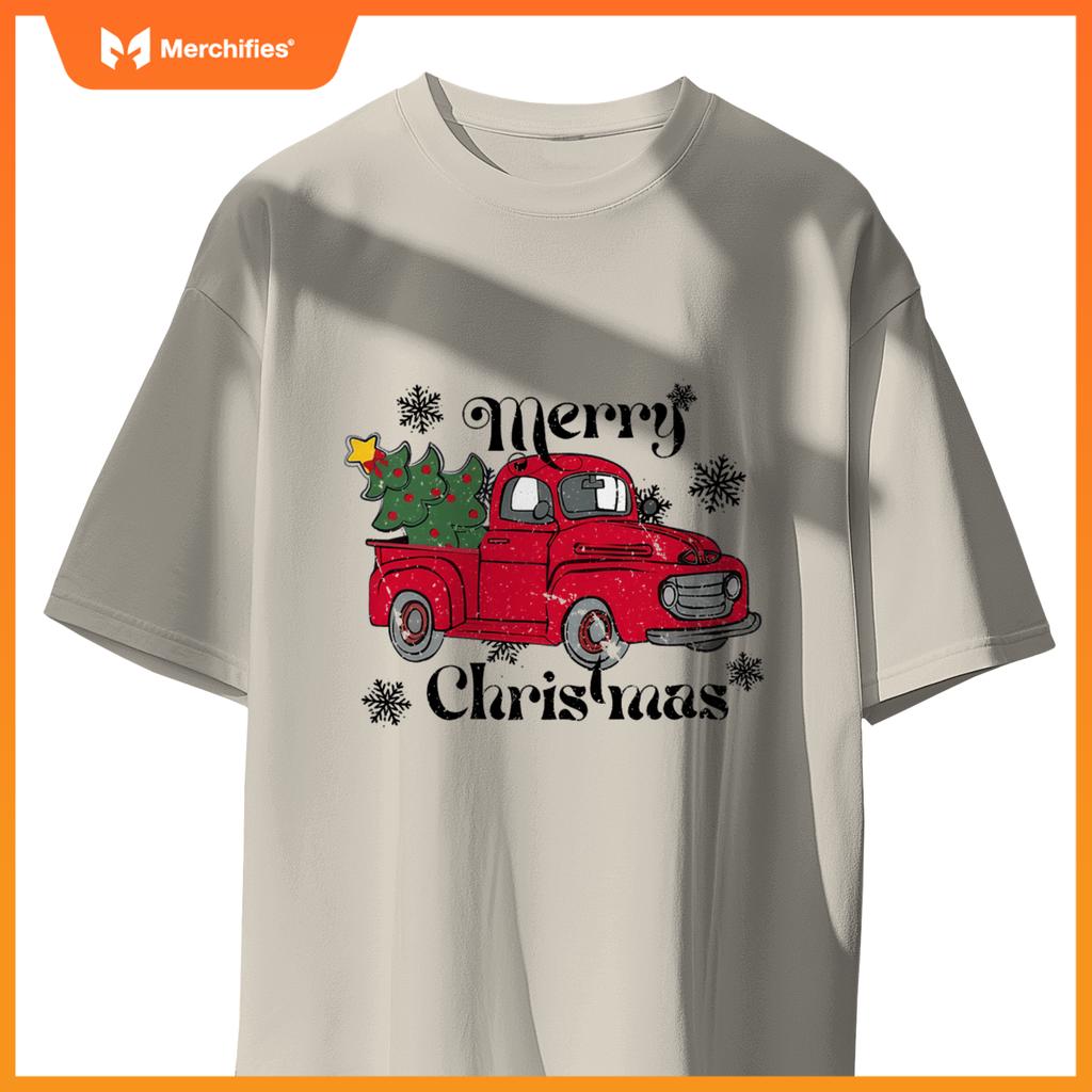 Merry Christmas Red Truck T-Shirt