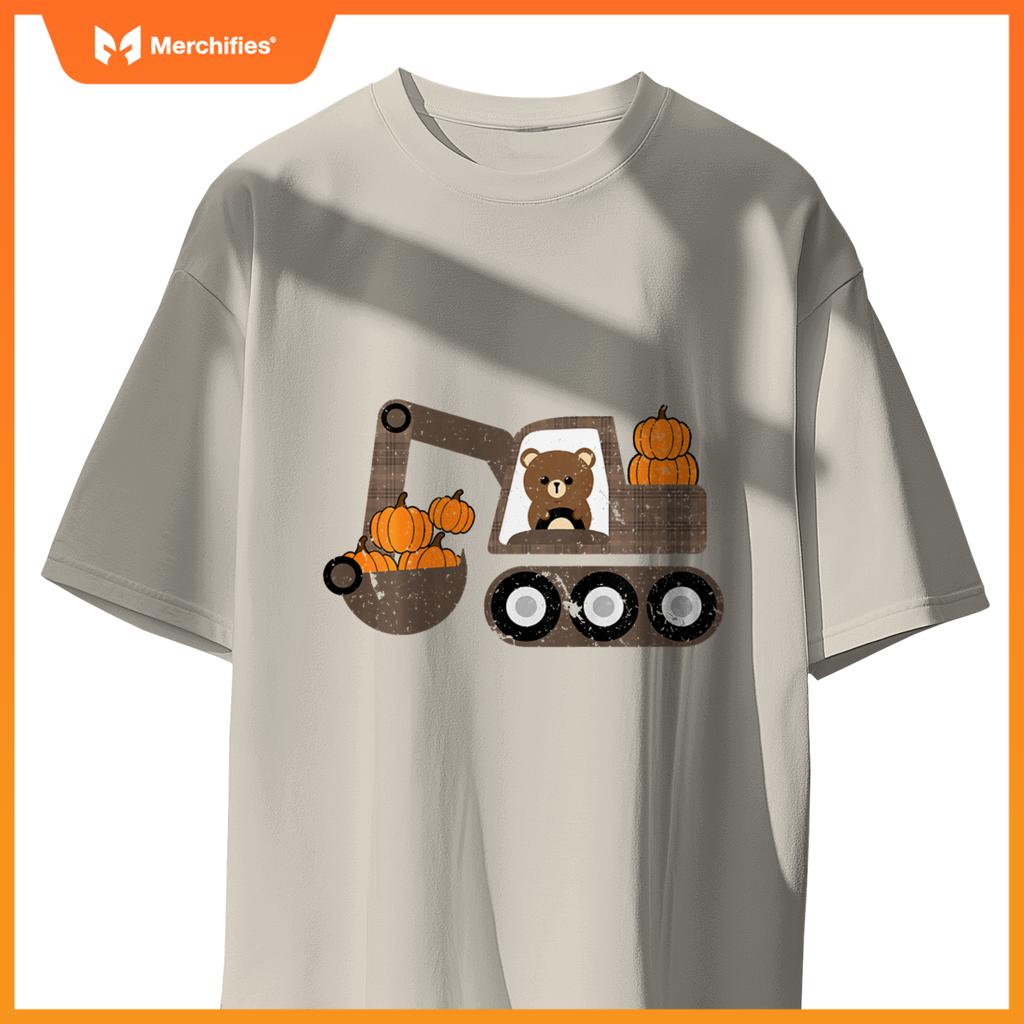 Kids Truck Pumpkin Patch Baby Boy Fall Toddler Girl Cute T-Shirt