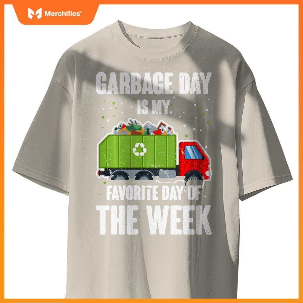 Garbage Uniform Trash Kids Garbage Man Costume Truck T-Shirt
