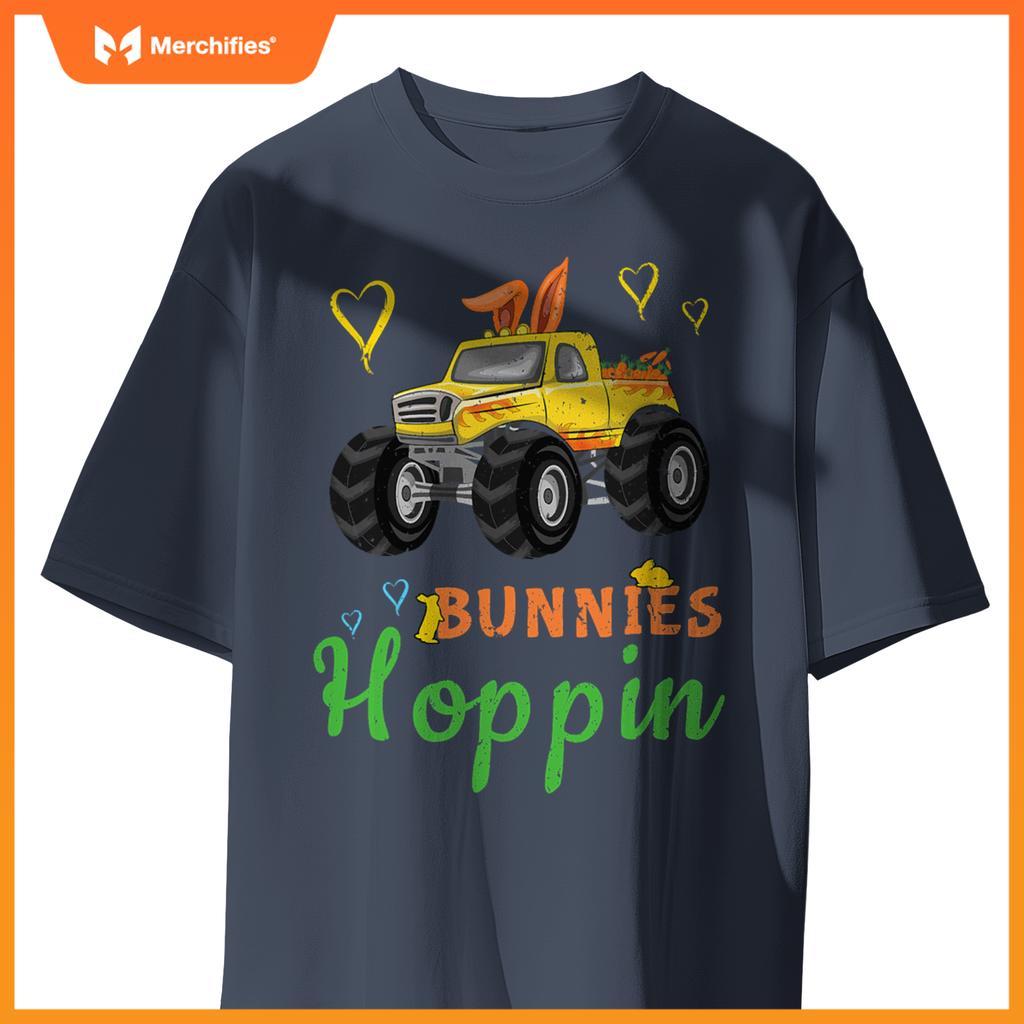 Monster Truck Bunny Rabbit Happy Easter Sunday T-Shirt