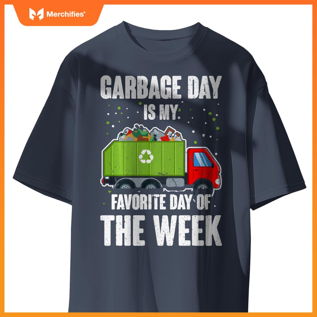 Garbage Uniform Trash Kids Garbage Man Costume Truck T-Shirt